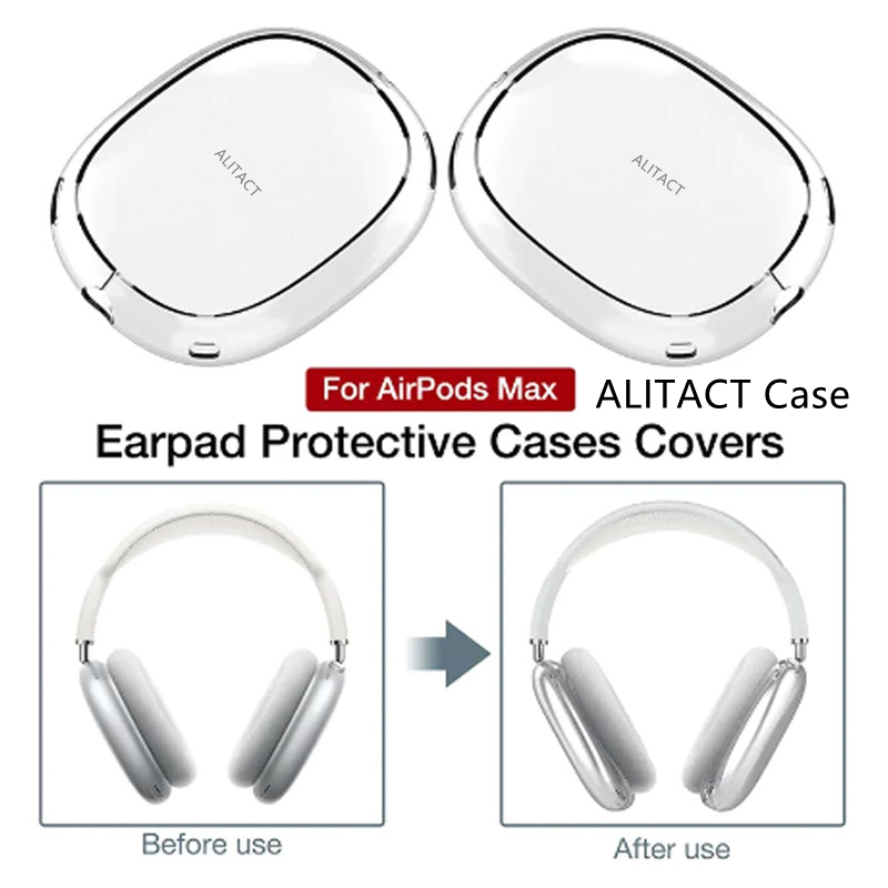 USA Stock for ANC Metal max pro 2 3 4 Headband Headphone Accessories Transparent Waterproof Protective case Maxs Headphones Smart Cover