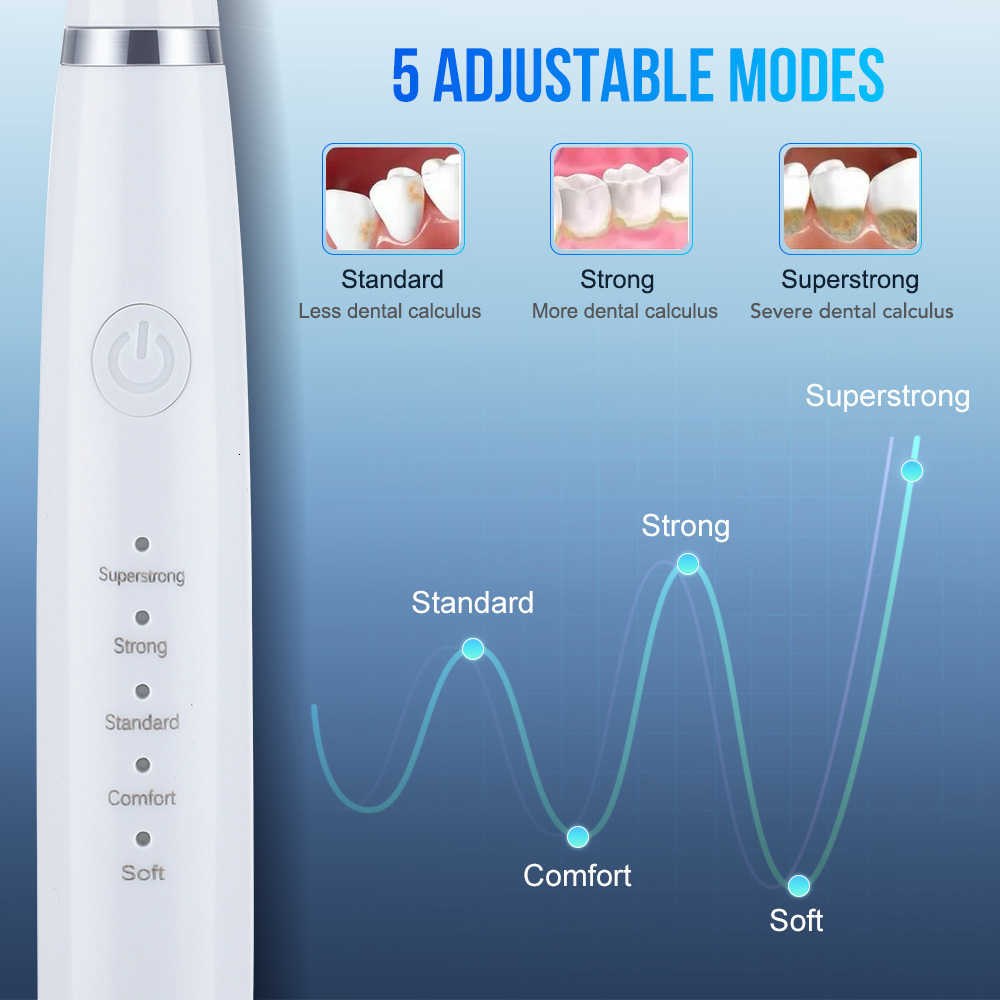 Electric dental cleaner set for home use six in one electric toothbrush calculus removal teeth cleaning and beauty device 241030