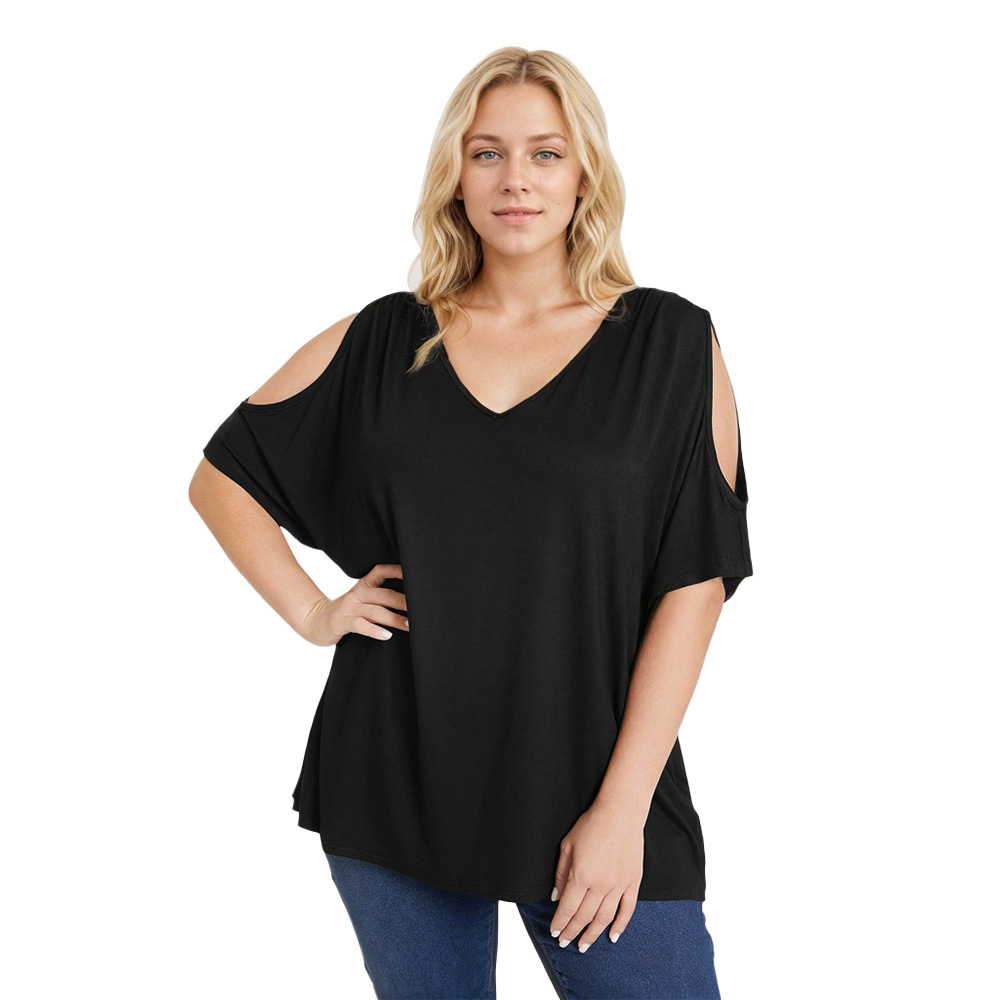 Fashionable and Versatile Elegant T-shirt for Spring and Summer 2025 Loose Plus Size Womens Top