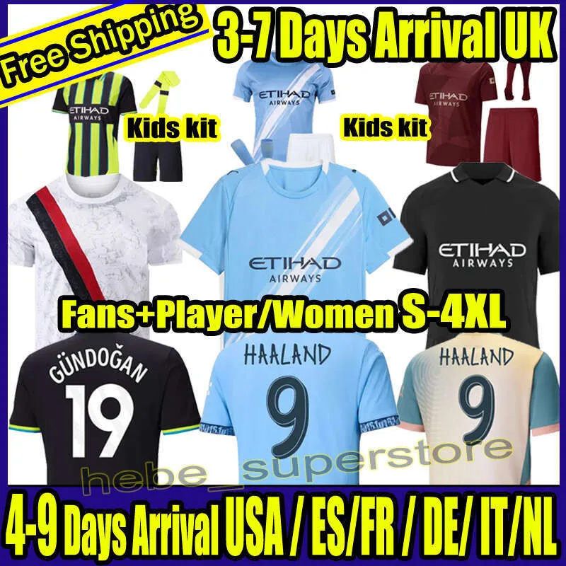 2025 2026 Mans Citys Soccer Jerseys HAALAND DE BRUYNE PHILLIPS GREALISH FERRAN MAHREZ FODEN BERNARDO JOAO CANCELO Z RODRIGO Football Shirt Men Kids Kit Sets Uniforms