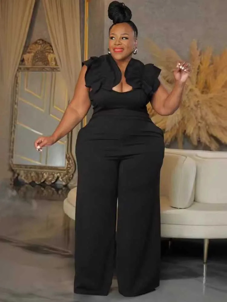 Women Elegant Long Jumpsuits One Piece Outfits Female Jumpsuit Solid Backless Streetwear Zipper Plus Size Summer Jumpsuit Pant 250515