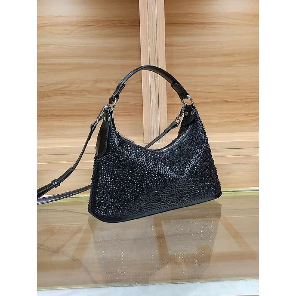 Women Shiny Evening designer Handbag Female Delicate Rhinestone Shoulder Dinner Fashion Large Capacity Tote Bag Gift For Girls
