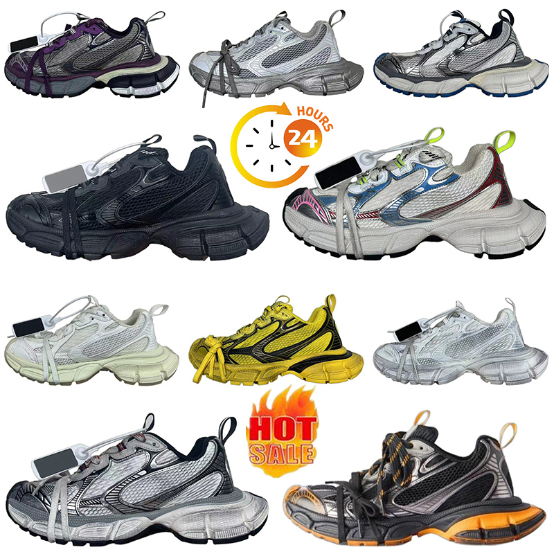 Paris Runner Casual Shoes Transmit Sense Trainers Black White Pink Blue Bury Deconstruction Sneakers Top Quality Track 10 Sneaker for Men Women Sneaker 35-45