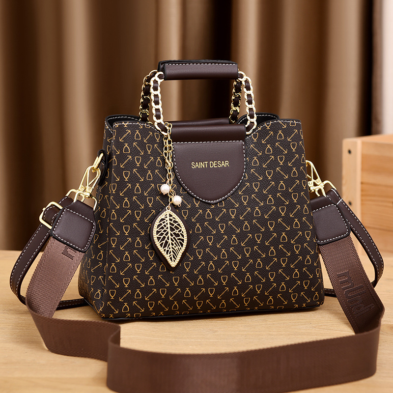 Women's handbag new fashion printed handbag women's handbag crossbody bag large capacity bucket bag
