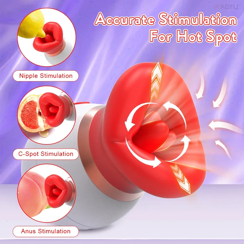 Clitoris Sucking Vibrator for Women Tongue Licking Sucker Clit Stimulator Female Oral Nipple Vacuum Vibrating Adults Sex Toys 250515