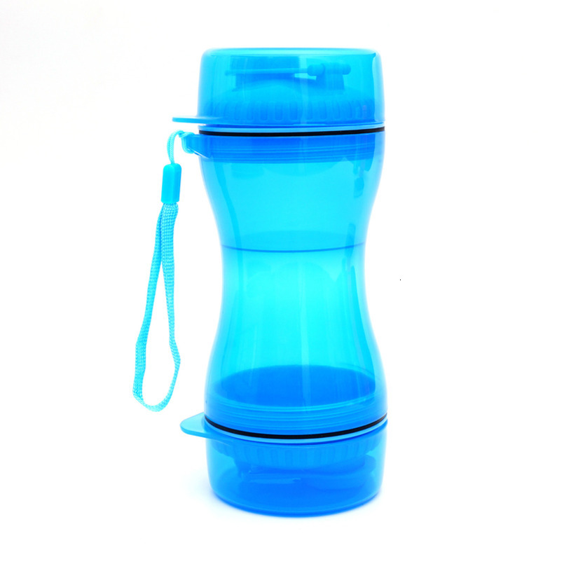 Outdoor Pet Kettle Bottle For Dogs, Non Wetting Mouth, Accompanying Food Cup, Supplies, Water Dispenser