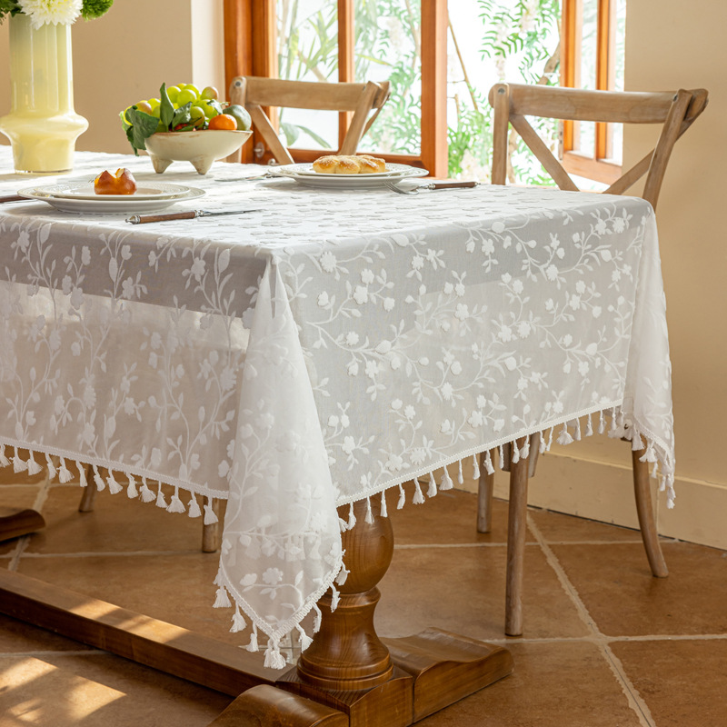 A746 light luxury lace table cloth high-grade sofa jacquard one-piece cover cloth atmosphere decorative coffee table cloth