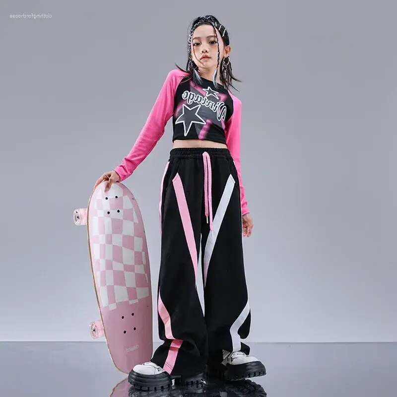 Stage Wear Children's Street Dance Performance Suit Maillard Boys Hip-hop Trendy Clothing Set designer bag