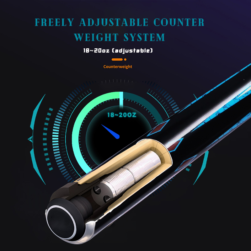 High-quality custom carbon fiber pool cue, 10.5 mm pool carbon fiber cue shaft