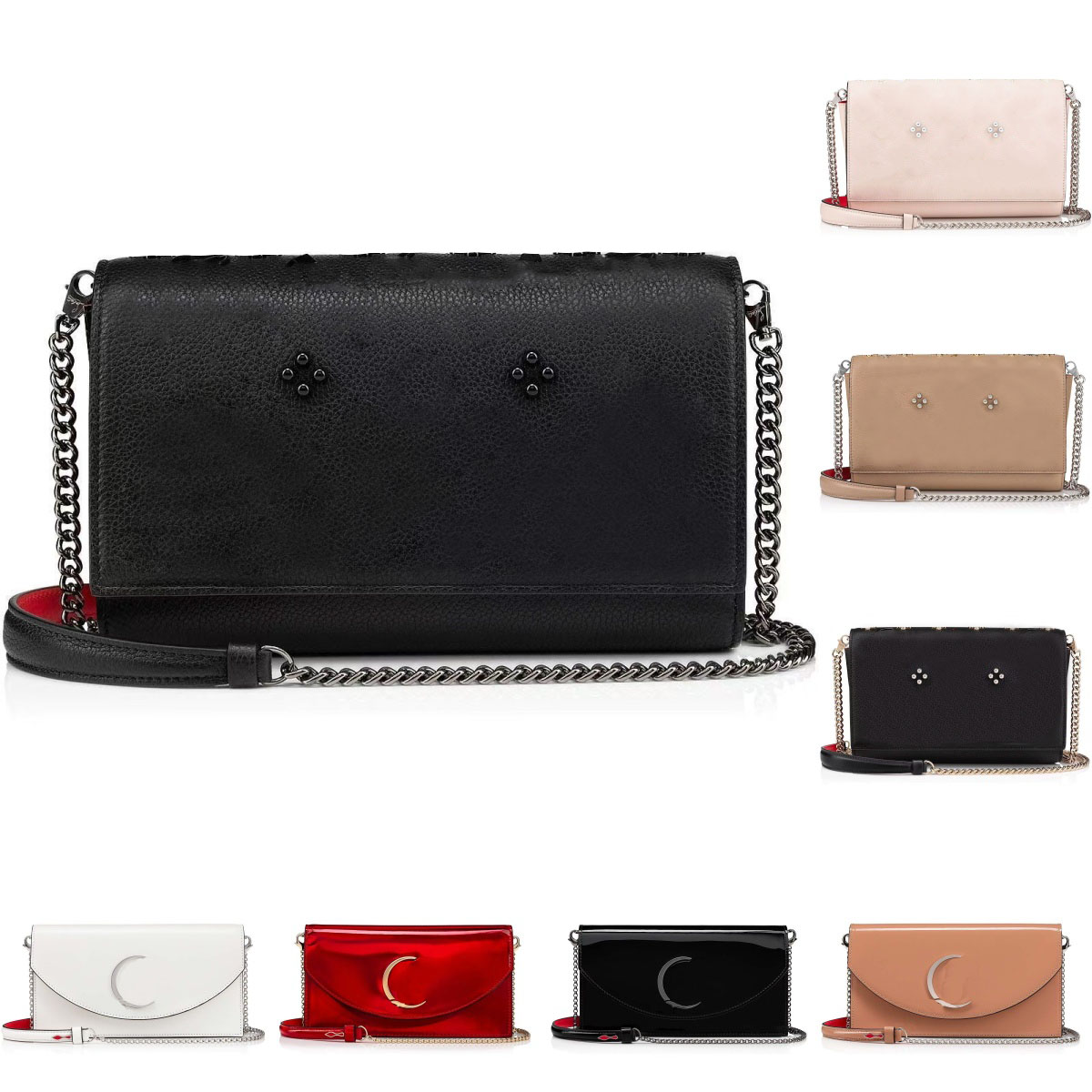 10ADesigner Bag Rivet High end Womens Handmade Leather Shoulder Bag Classic Letter Dinner Bag Fashion Essential Red Bottom Bag Crossbody Bag Handbag