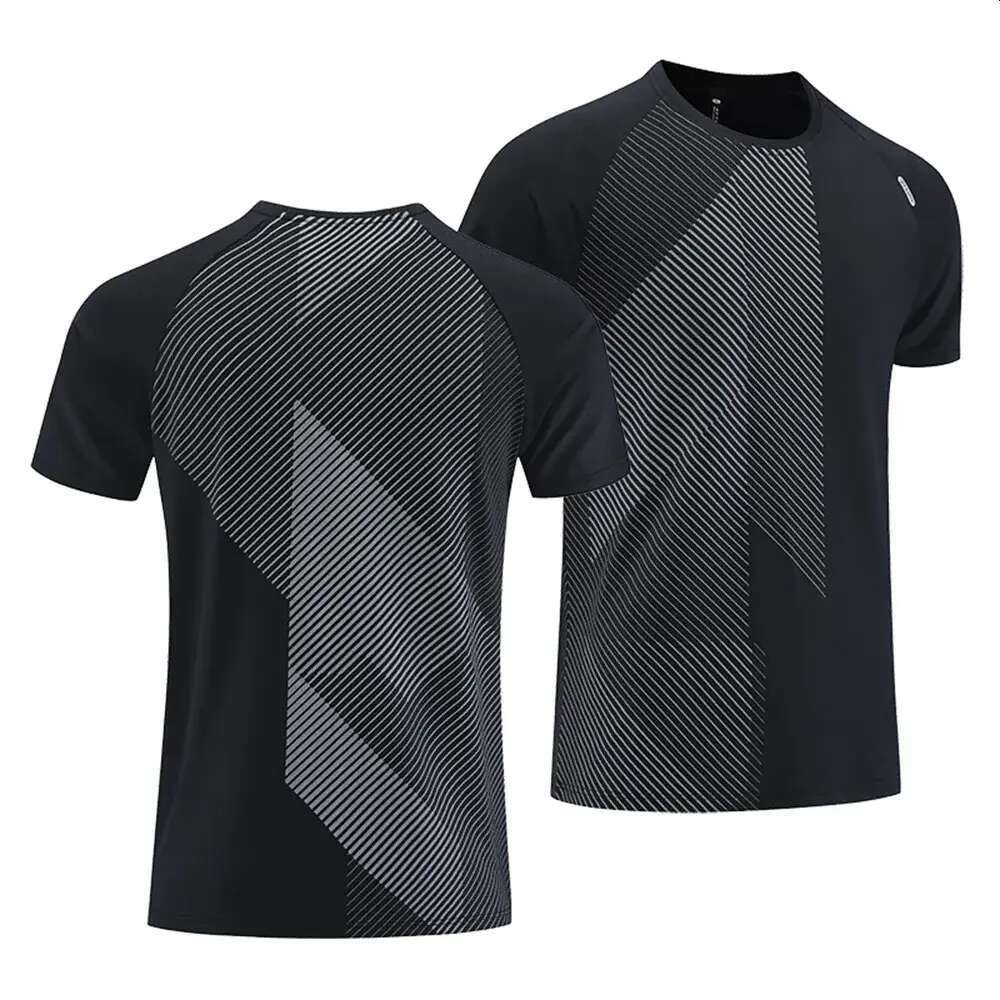 Quick Drying Mens Running Tshirt Fiess Sports T Shirt Gym Training Tees Breathable Jogging Casual Sportswear Unisex Tops 240816 designer bag