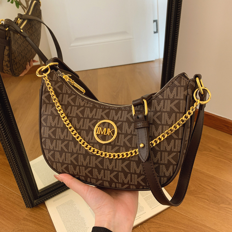 Designer Bag Luxury Bag French Retro Underarm Vintage Floral Print Crossbody Purse For Shoulder Bag Women Chic Design Free Shipping
