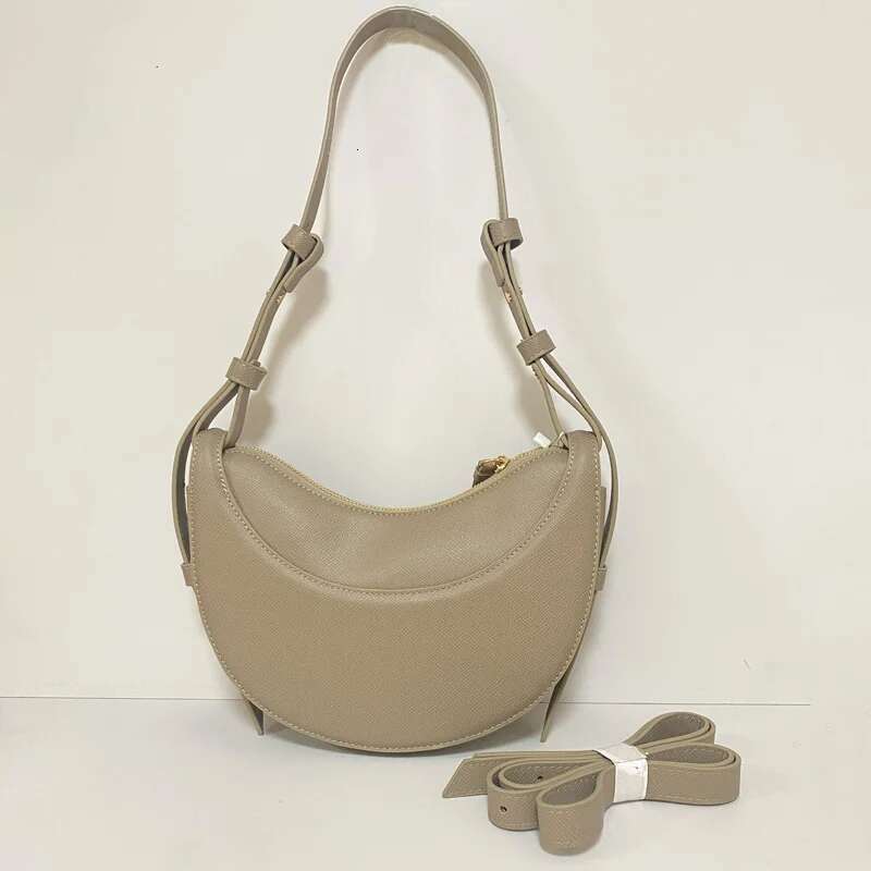 2025 New Fashion Women Storage Casual Outdoor Retro Ladies Crescent-shaped Luxurious Design PU Leather Crossbody Bag