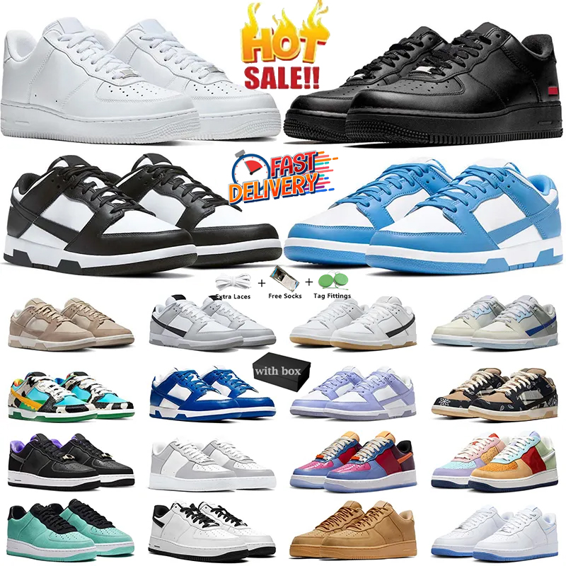 Designer Sneakers Casual Shoes for Men Women Classic Panda Triple Black White Gum Vintage Navy Chaussure Womens Outdoor Sports Mens trainers Shoe Sneaker