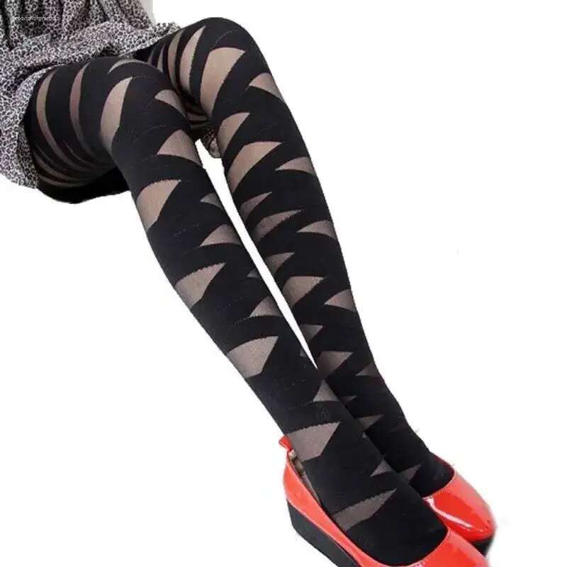 Women Socks Elegant Sexy Cross Glass Silk JK Thin Mesh Pantyhose Stripe Korean Stockings Tights designer bag