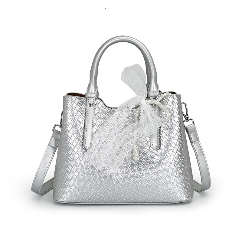 2025S designer new woven handbag shoulder stylish women crossbody bucket bag
