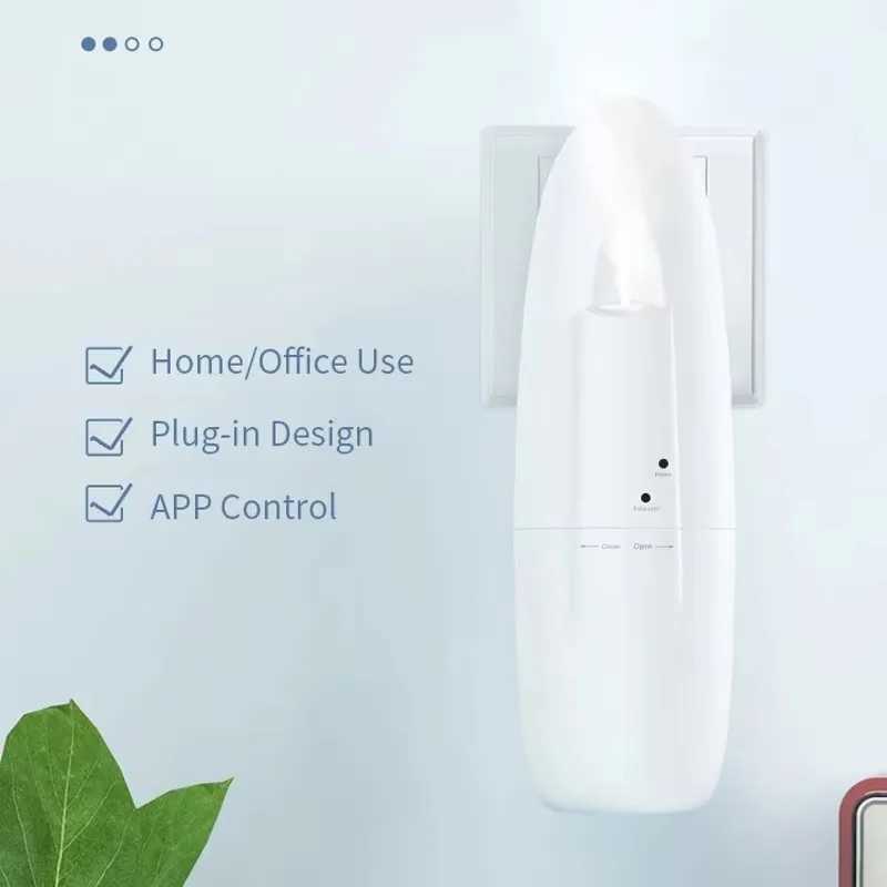 Wall Plug Essential Oil Diffuser Bluetooth Control Scent Machine Waterless Aroma Oil Diffuser Hotel Home Air Fragrance Diffuser W250516
