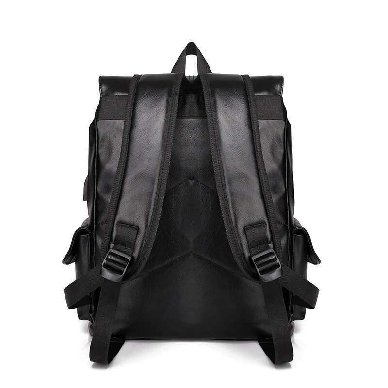 Brand Men School Backpack Fashion Waterproof Travel Bag Casual Leather Book bag Male