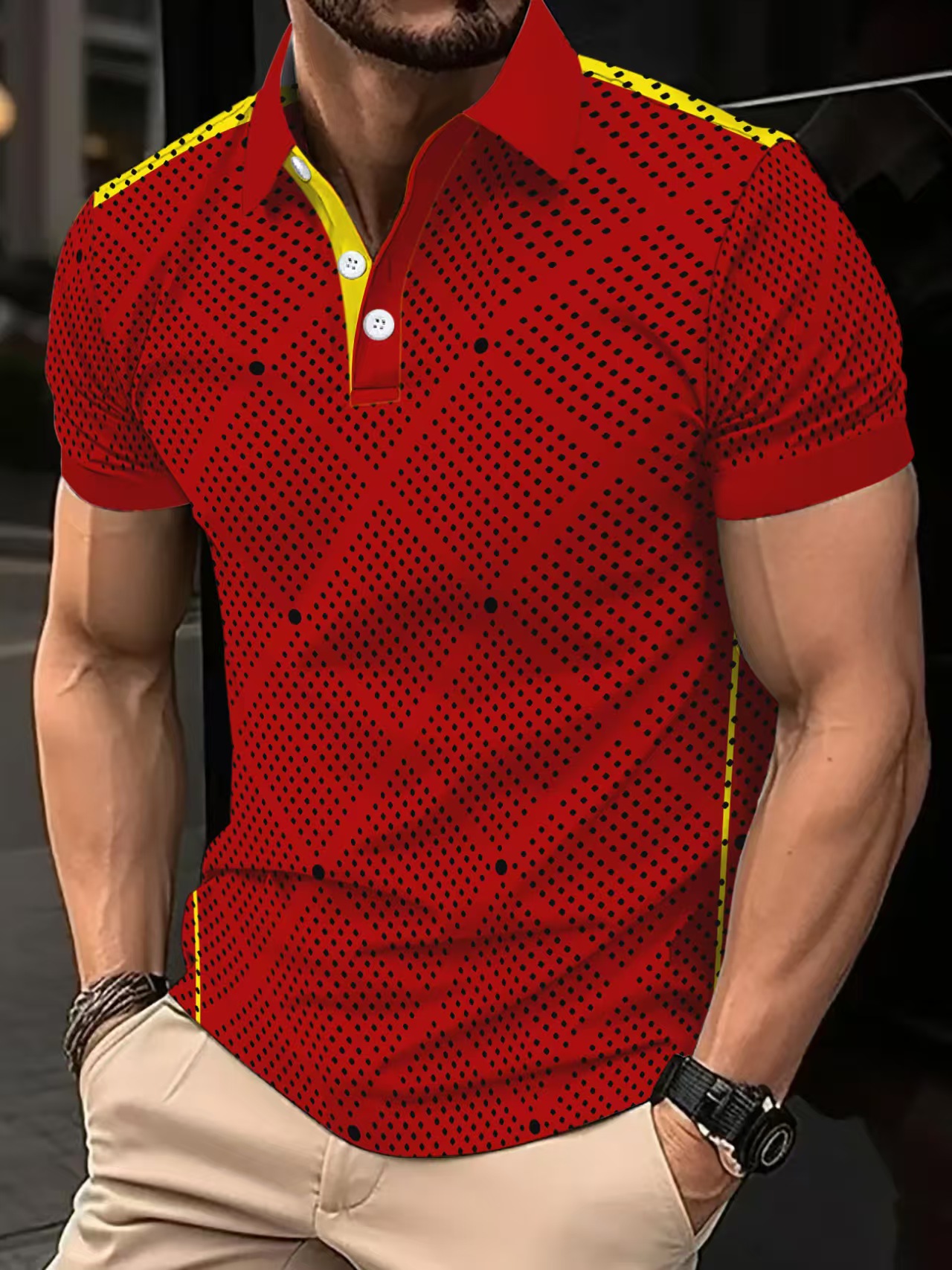 Men's Short Sleeve Cotton Polo Shirt in Classic Fit