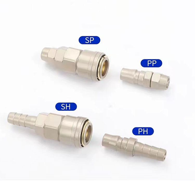 Pneumatic Component Quick Coupler Sh Sp Series Self-Locking Pneumatic Fitting