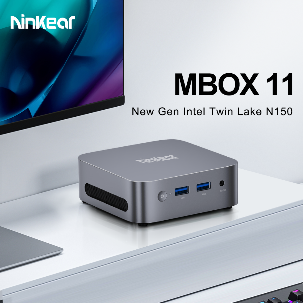 Ninkear MBOX 11, Intel Processor N150 (up to 3.6 GHz), 16GB DDR4 RAM 512G M.2 SSD,Mini Desktop Computer for Business, Education, Home