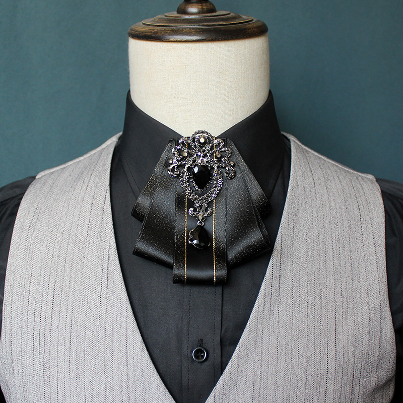 Neck Ties Korean Leather Bow Tie ties Metal Tassel Men's Shirt Cravat Wedding Jewelry Accessories 221111