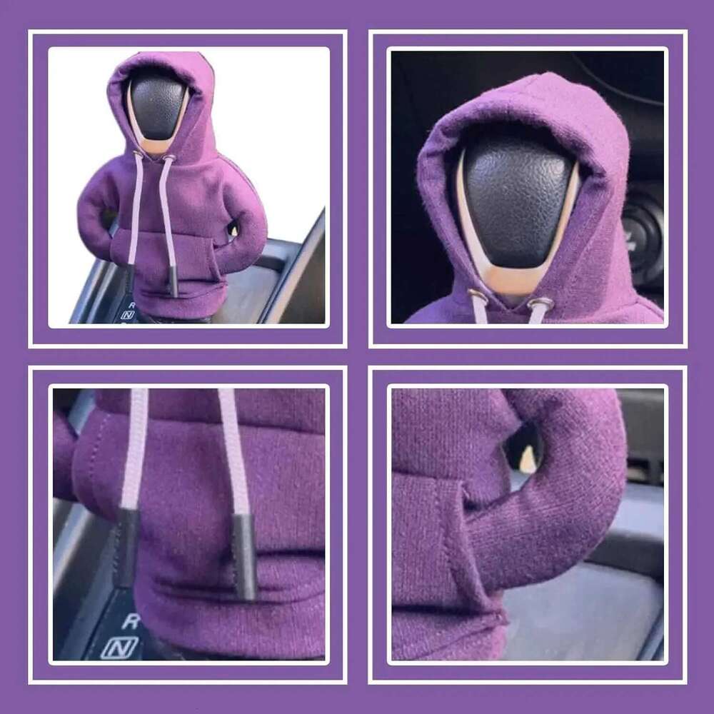 Stick Mini Hoodie Universal Shift Cover Knob Handle Decoration Gear Shifter Knobs Sweatshirt Car Interior Decor