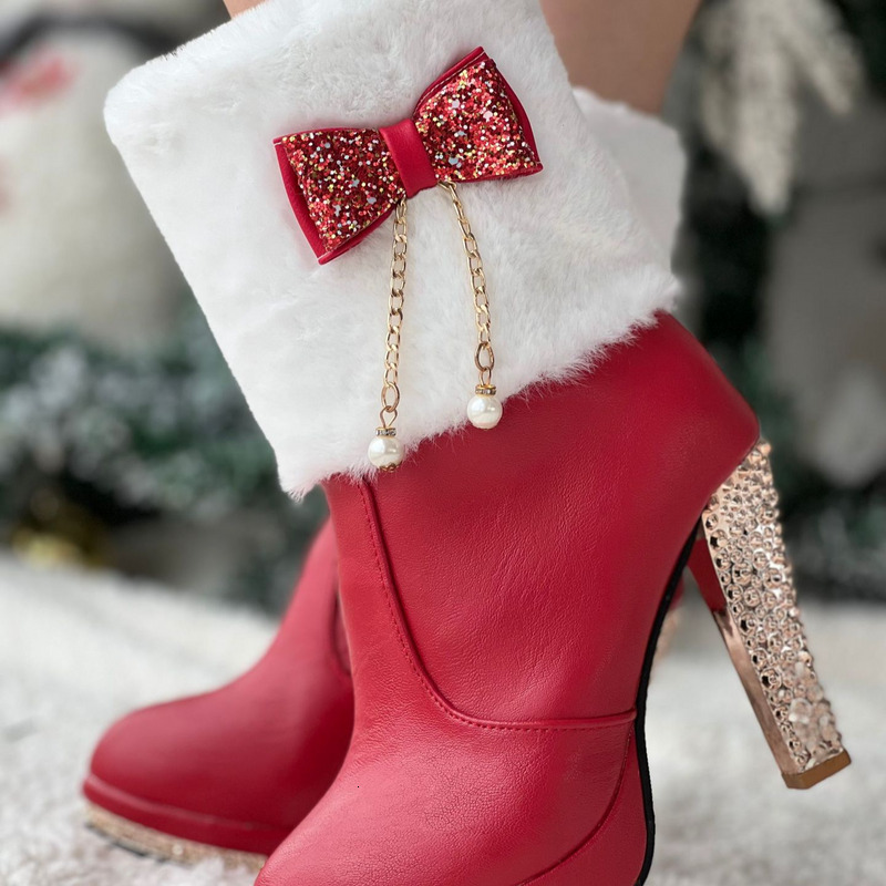 Women's Shoes high heels rhinestone decoration comfortable warm fashion boots