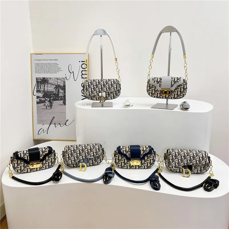 hot free shipping shoulder bags new casual handbag fashionable Letter daily flap black blue for women designer Shoulder totes Bags For womans bag hand