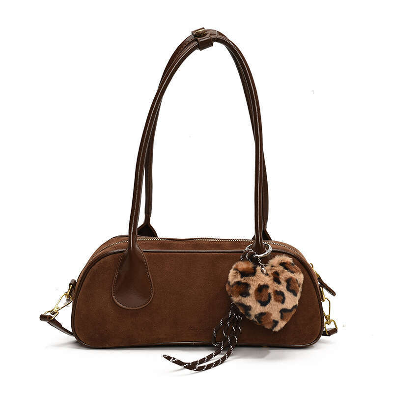 Autumn/Winter Versatile Retro Matte Texture Underarm Shoulder Handheld Bowling Bag Women's 2025 New Casual Fashion Trend
