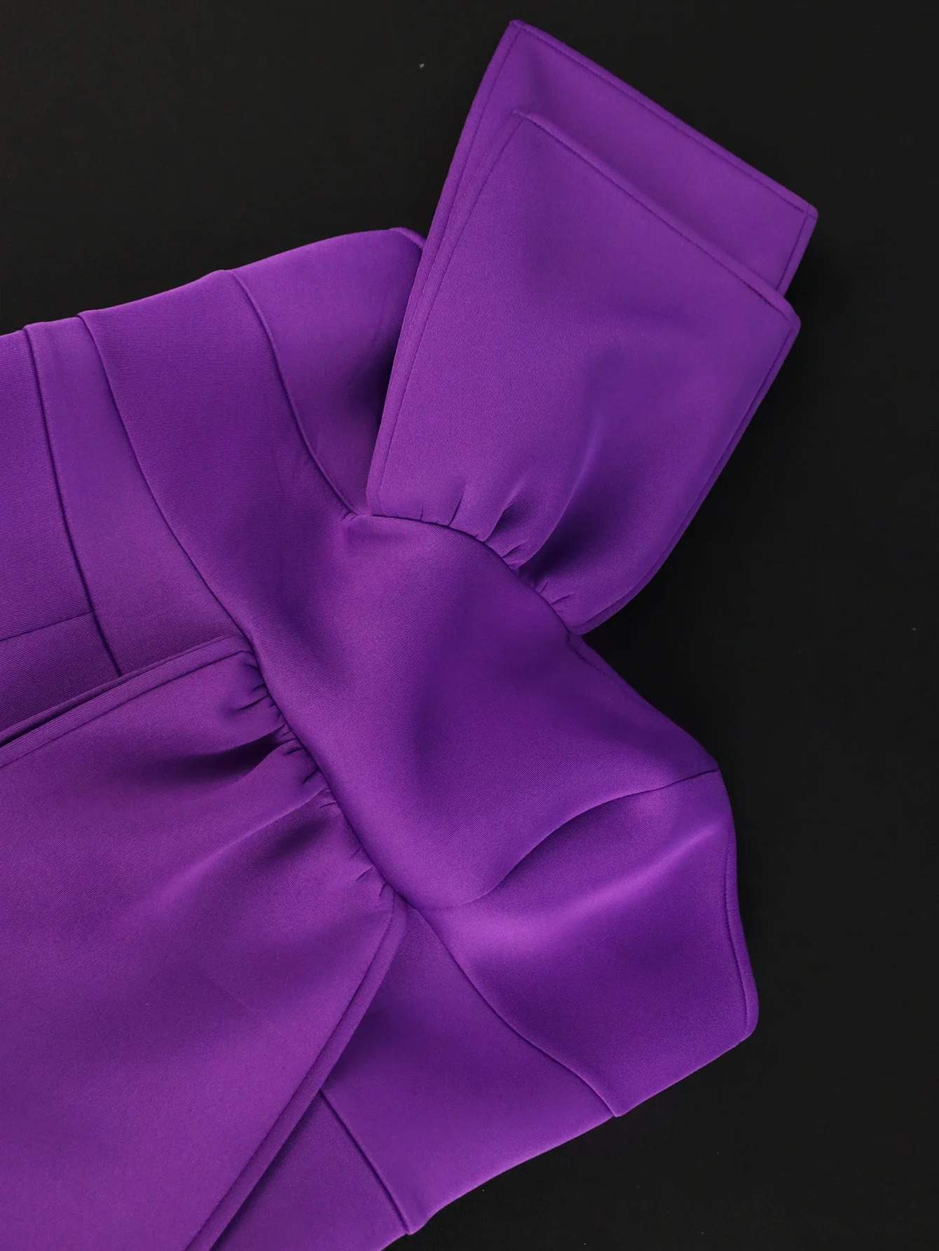 Chic Dres Elegant 2024 Summer One Shoulder Midi Purple Empire Package Hip Evening Cocktail Event Prom Party Plus Size 250506