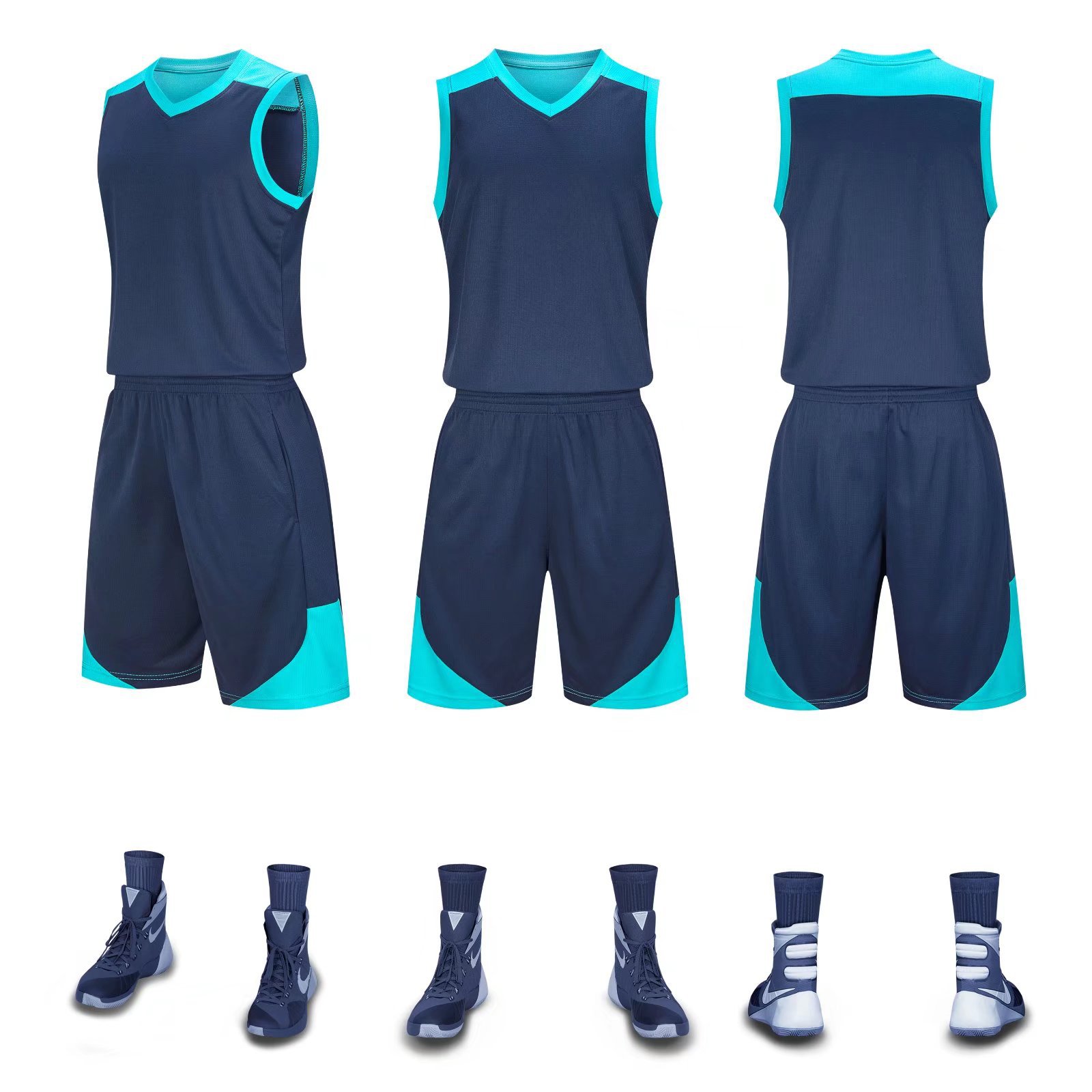 High-Quality Stretch Fabric Athletic Garments for Sports Teams Embossed Branding Available
