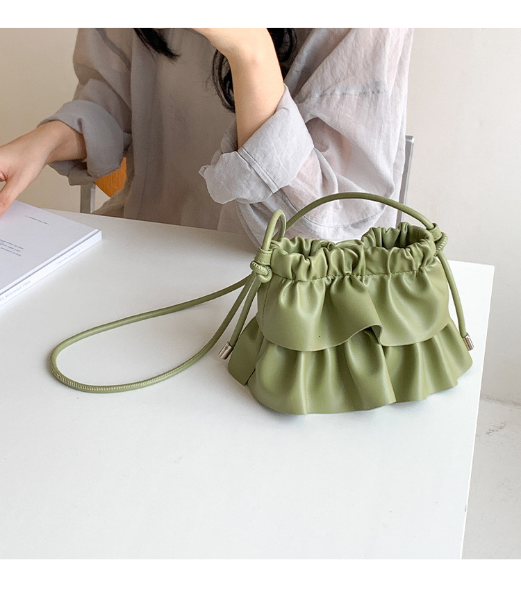 2025S Designer Spring/Summer New Product High Beauty Crossbody Fashion Versatile Drawstring Shoulder Korean Trendy Cool Women Cloud Bag