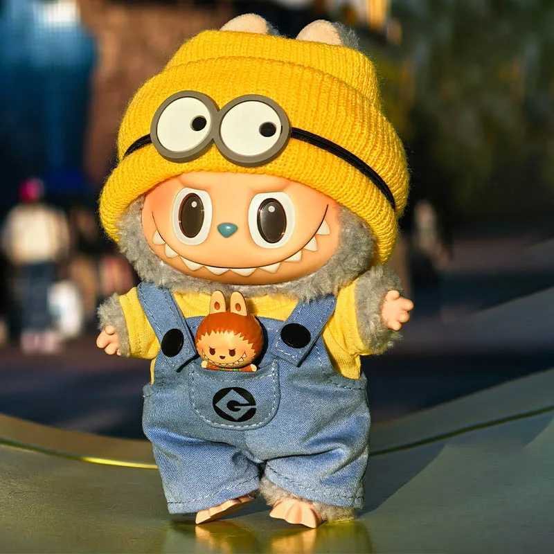 15cm Labubu Sitting Par Clothes Sitting Posture Cloth Doll Clothes Sun Wukong Minions Small Animals Vinyl Suit Doll Clothes Z250516
