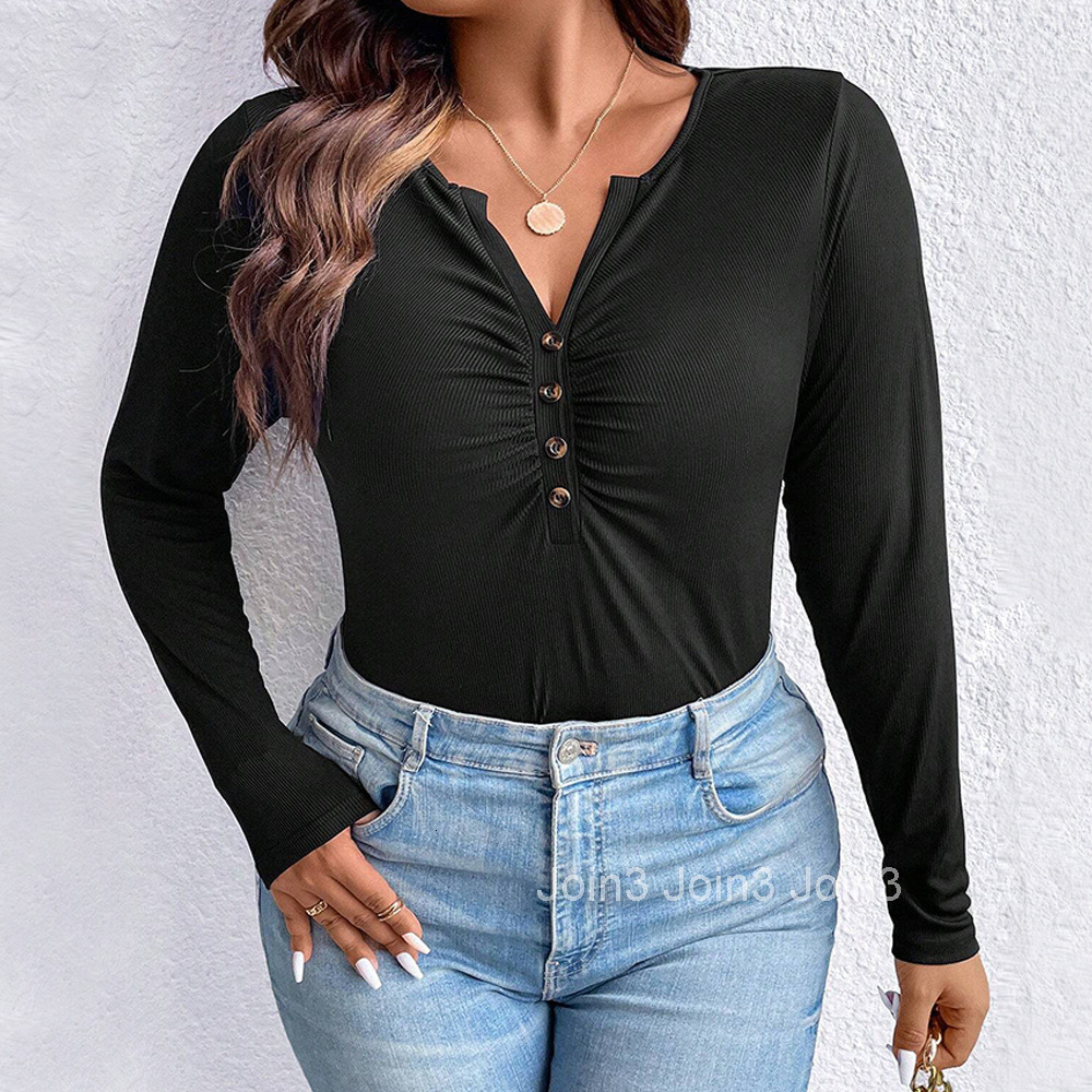 Large Size Womens Clothing Autumn and Winter New Item Slim Fit Round Neck Long Sleeved T-shirt Knitted Temperament Versatile Top