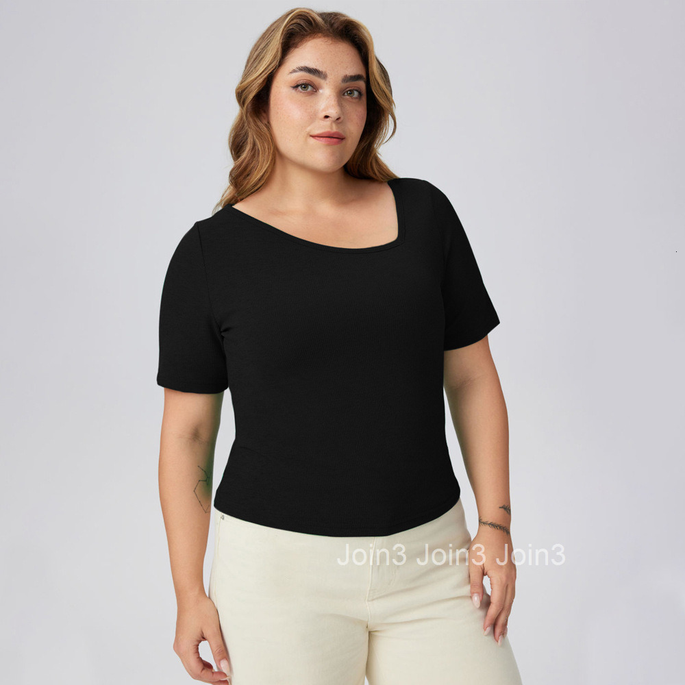 Short Sleeved T-shirt for Women in Spring Solid Color Slim Fit Simple Ins Casual Base Shirt Top