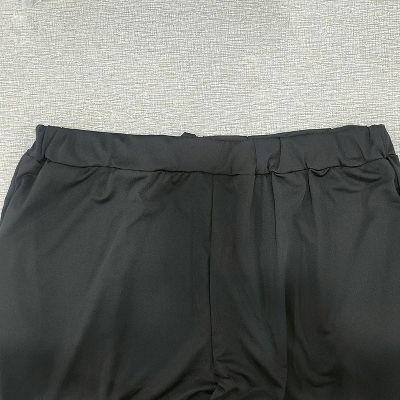 Womens Plus Size 1XL-5XL Drawstring Slight Stretch Fitness Pants with Pockets Minimalist Fashionable Comfortable Leggings 250515