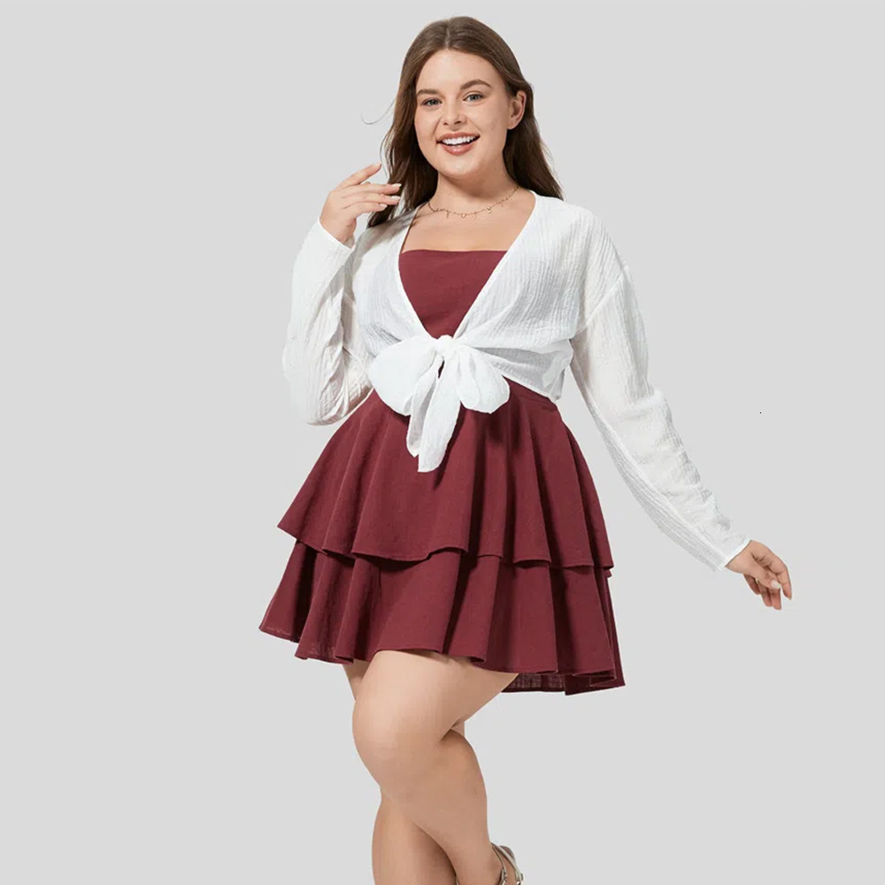 Large Size Womens Spring/summer Open Back Short Skirt Sexy Suspender Dress