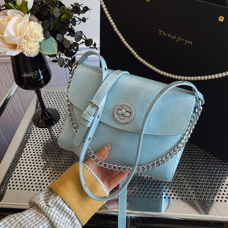2025S designer super popular women new niche design armpit chain small square high-end sense shoulder crossbody bag