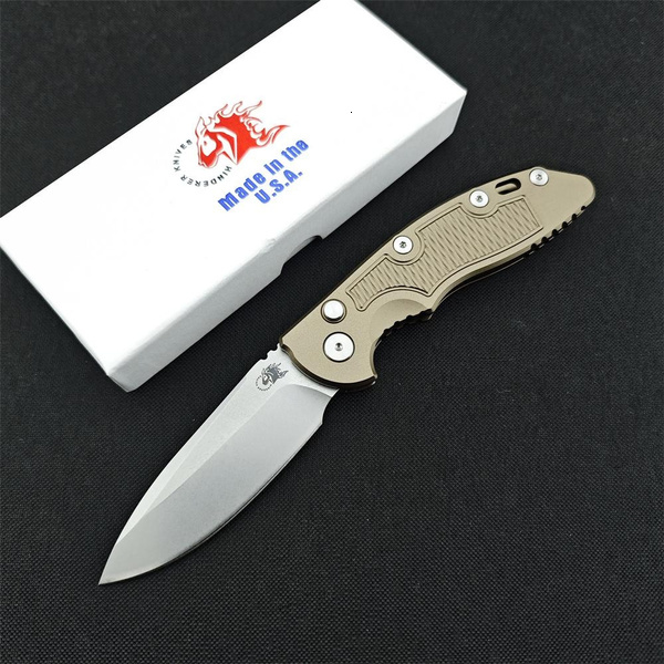 Hinderer XM18 AUTO Spring Assisted Utility Pocket Folding Knife D2 Blade Aluminum Handle Outdoor Hunting Tactical Knives Camping EDC Tool