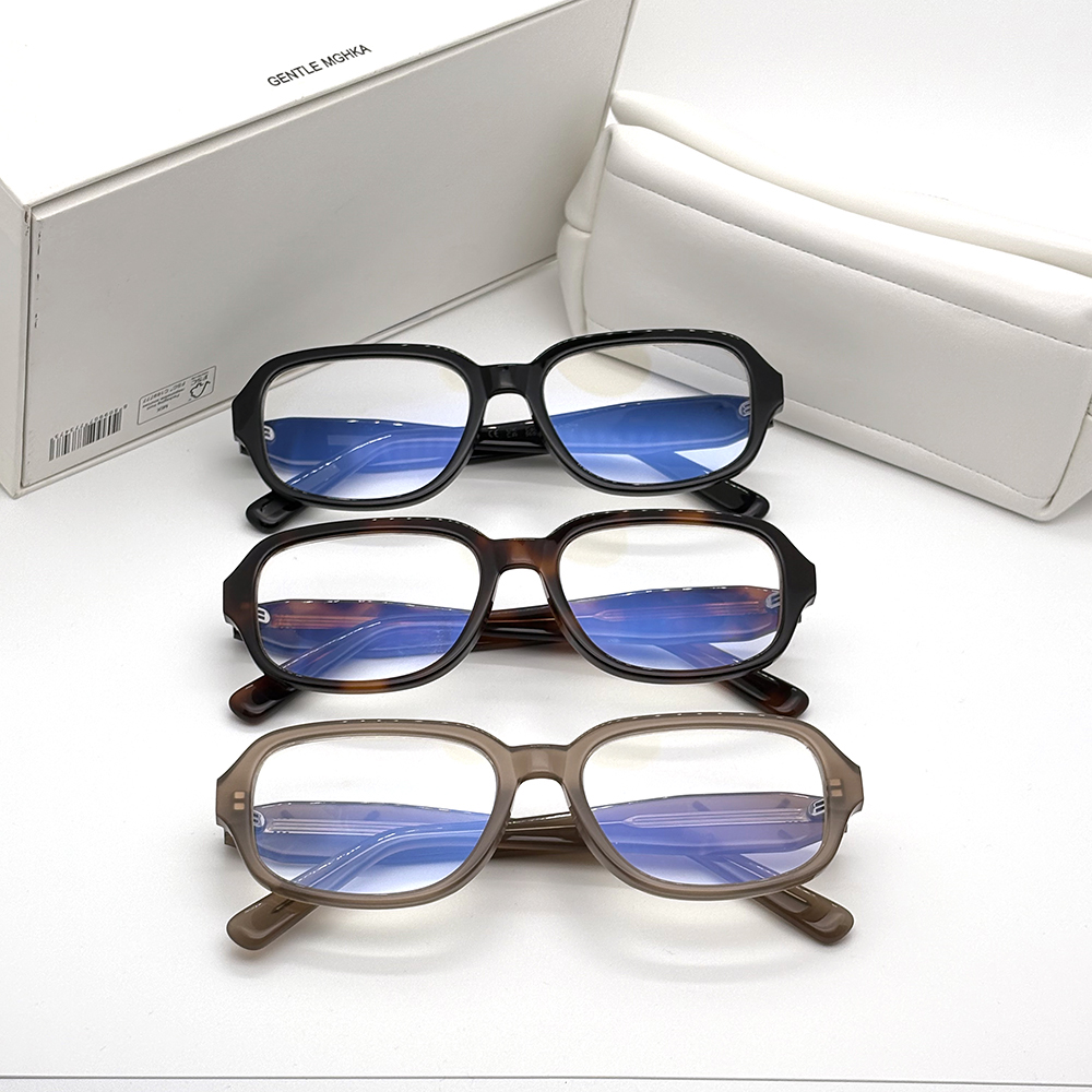 New Fashion korea Retro Optical Glasses Acetate Round MM114 Eyeglasses frame men women GM Glasses Frame computer eyewear myopia Prescription eyeglasses