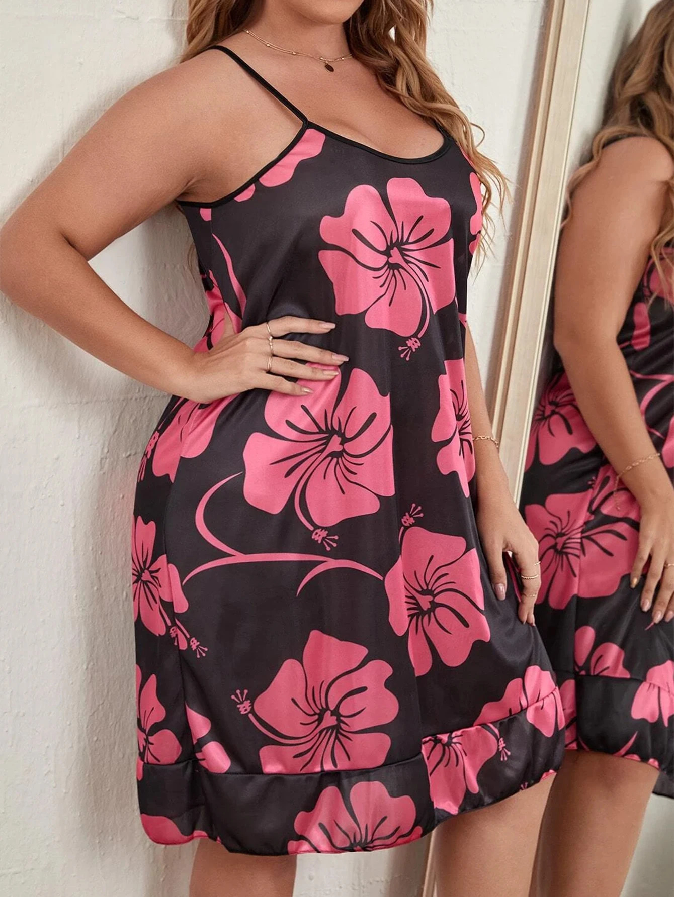 Skirts hanging at home plus sized clothes that can be worn externally made of milk silk material 250506
