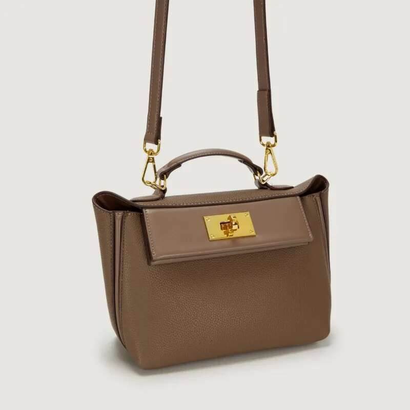 Unique Paris-Style Crossbody Handbag - High-End Minimalist Vintage Leather Clutch Casual Commuter Tote Women's Messenger Shopper