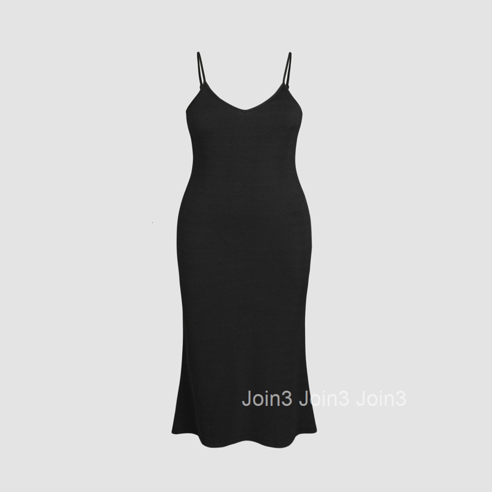 New Base Tight Vest Skirt with Mid Length Hip Hugging Solid Color Sleeveless Large Skirt Camisole Skirt