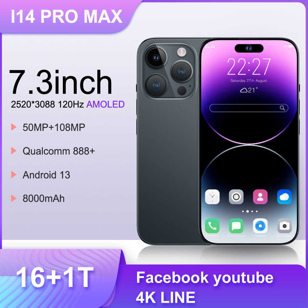 Smartphone i15 Pro Max true 4G all-in-one 7.3 large screen 13 million pixels (2+16) R250516