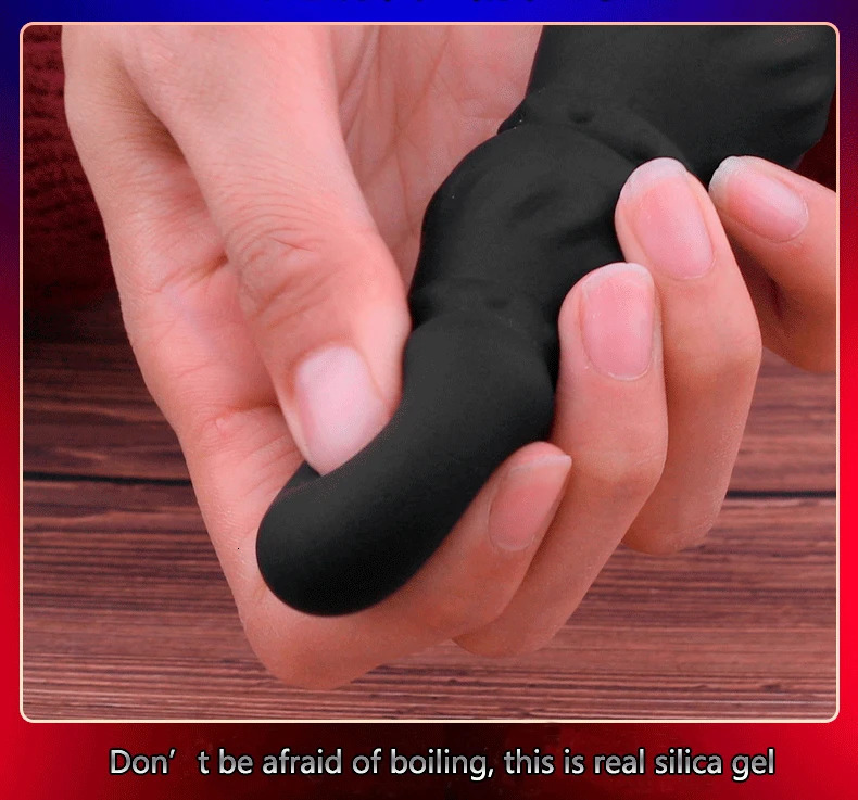 Moonuo Silica Gel Long And Short Anal Plug Pull Ring Vibrator Wireless USB Charge Waterproof Black Male Masturbator Sex Toys 250515