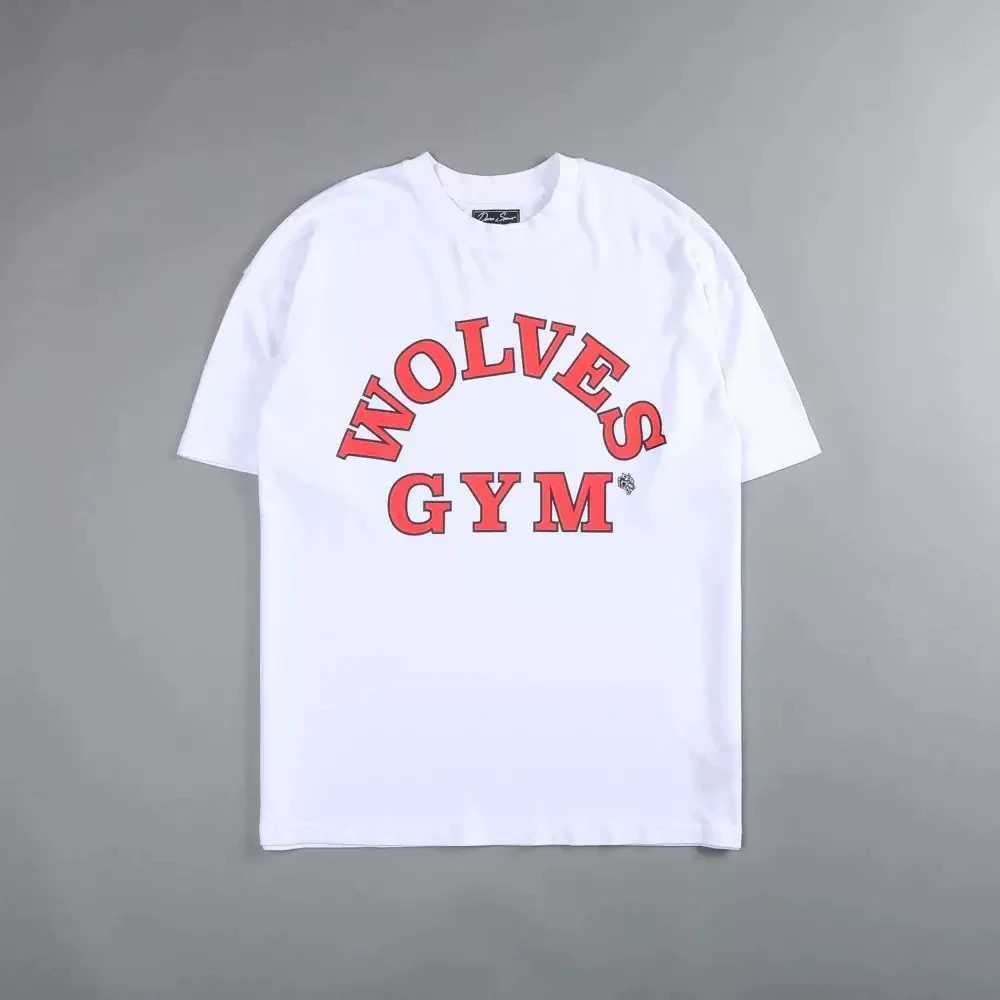 wolfhead GOLDS GYM short-sleeved mens and womens ins sporty casual loose printed cotton T-shirt X250516