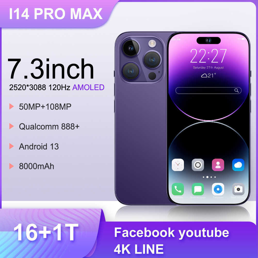 Smartphone i15 Pro Max true 4G all-in-one 7.3 large screen 13 million pixels (2+16) R250516