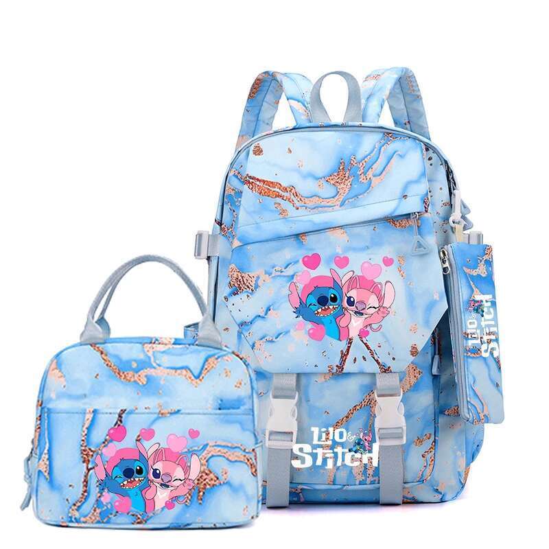 3pcs Backpack, Pencil Case, Foldable Insulated Cooler Lunch Bag, Large Capacity Schoolbag, Casual Daypack For Daily Use