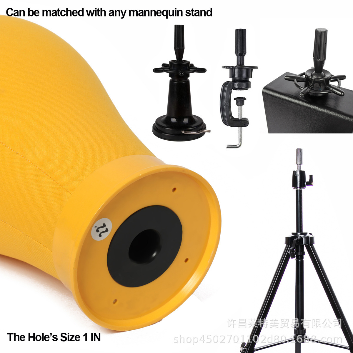 22 Inch Canvas Wig Head Stand Wig Stand Tripod with HeadMannequin Head for Wigs Manikin Canvas Block Head Set Making Display 241113